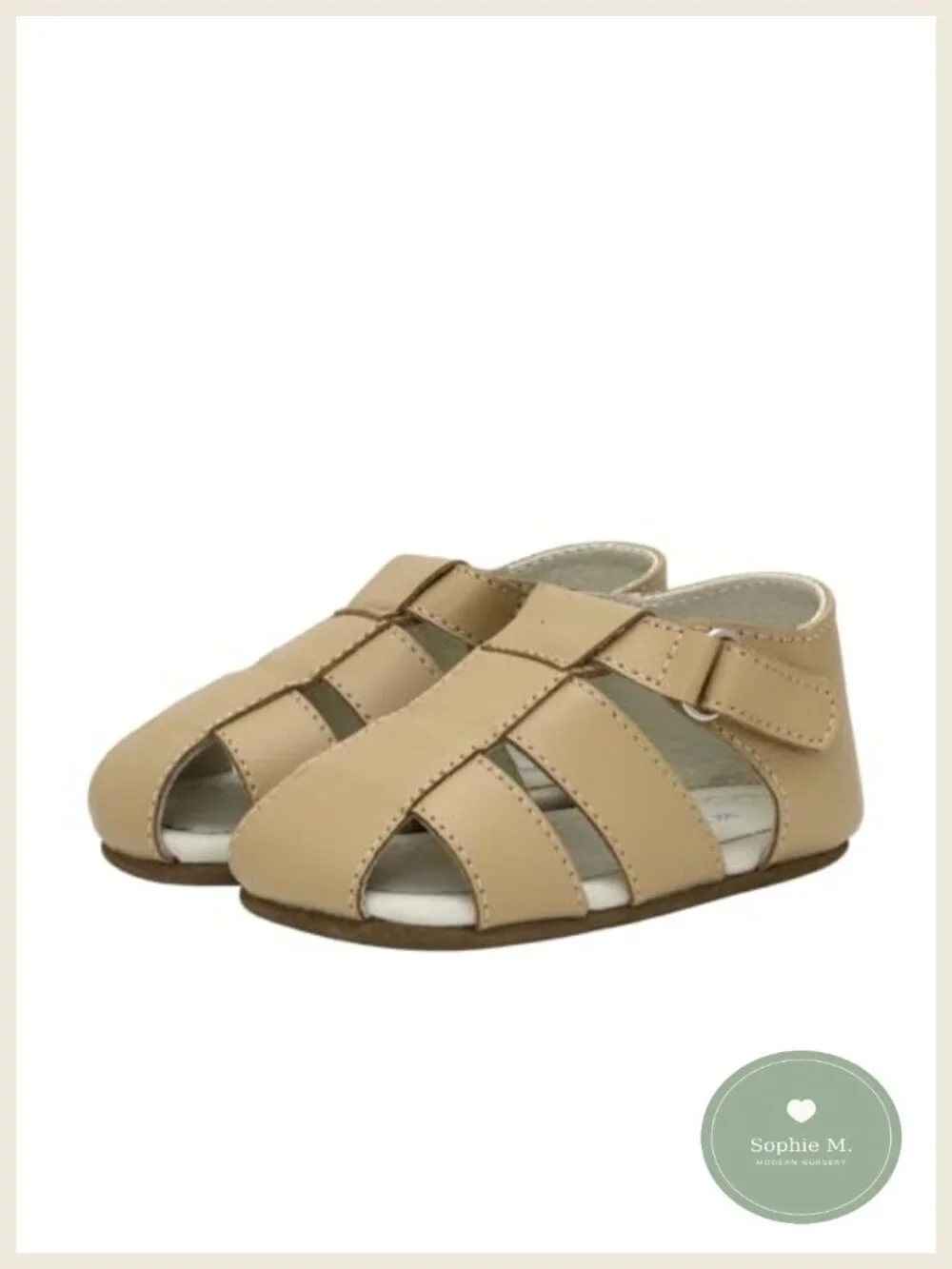 Baby Fisherman Sandals - Leather, Adjustable, Non-Slip Walking Shoes